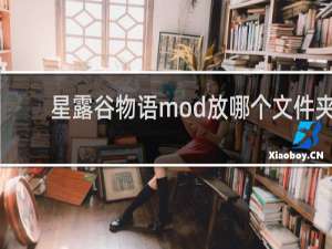 星露谷物语mod放哪个文件夹