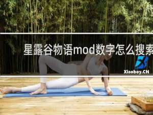星露谷物语mod数字怎么搜索