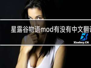星露谷物语mod有没有中文翻译