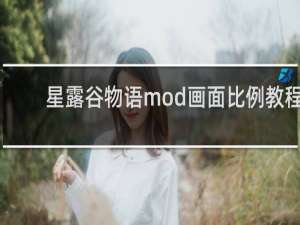 星露谷物语mod画面比例教程