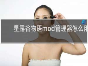 星露谷物语mod管理器怎么用