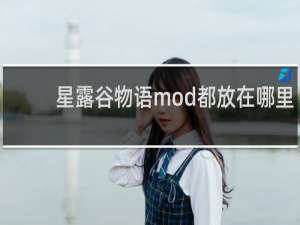 星露谷物语mod都放在哪里