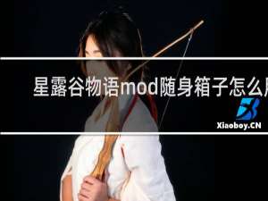 星露谷物语mod随身箱子怎么用