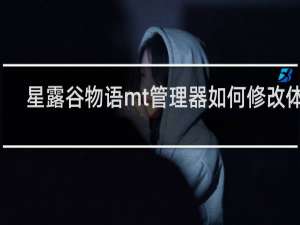 星露谷物语mt管理器如何修改体力