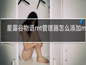 星露谷物语mt管理器怎么添加mod