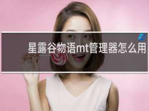 星露谷物语mt管理器怎么用