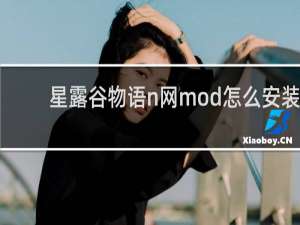 星露谷物语n网mod怎么安装