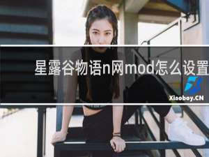 星露谷物语n网mod怎么设置