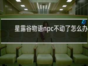 星露谷物语npc不动了怎么办