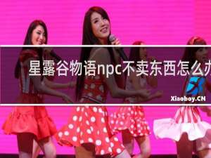 星露谷物语npc不卖东西怎么办