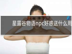 星露谷物语npc好感送什么用