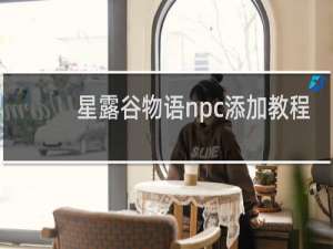星露谷物语npc添加教程