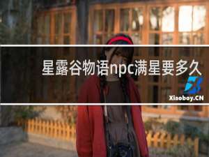 星露谷物语npc满星要多久