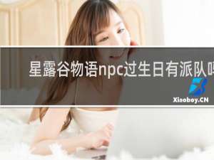 星露谷物语npc过生日有派队吗