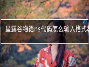 星露谷物语ns代码怎么输入格式教程
