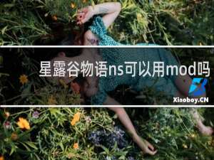星露谷物语ns可以用mod吗