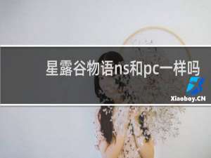 星露谷物语ns和pc一样吗