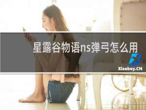 星露谷物语ns弹弓怎么用