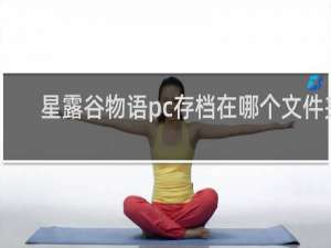 星露谷物语pc存档在哪个文件夹