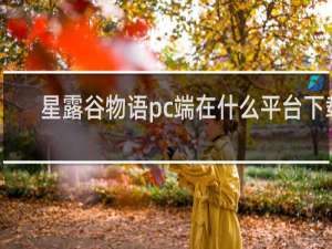 星露谷物语pc端在什么平台下载