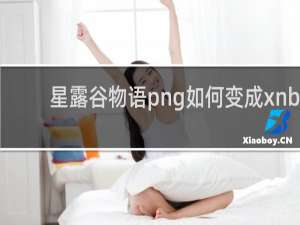 星露谷物语png如何变成xnb