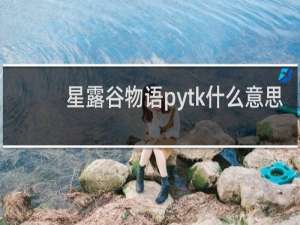 星露谷物语pytk什么意思