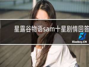 星露谷物语sam十星剧情回答