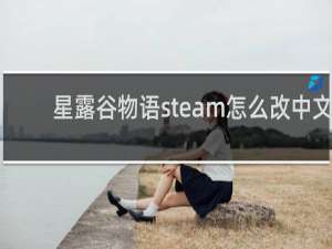 星露谷物语steam怎么改中文