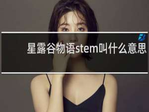 星露谷物语stem叫什么意思