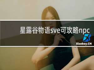 星露谷物语sve可攻略npc