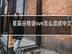 星露谷物语sve怎么改成中文