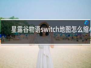 星露谷物语switch地图怎么缩小