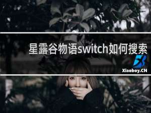 星露谷物语switch如何搜索