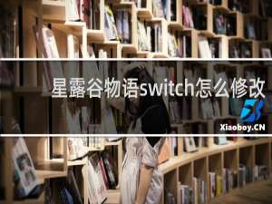 星露谷物语switch怎么修改