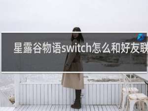 星露谷物语switch怎么和好友联机