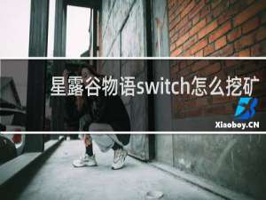 星露谷物语switch怎么挖矿