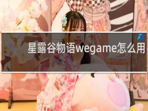 星露谷物语wegame怎么用