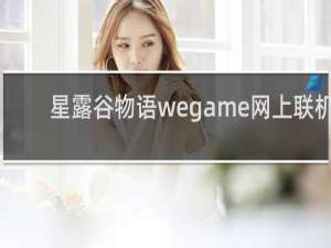 星露谷物语wegame网上联机