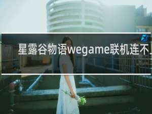 星露谷物语wegame联机连不上