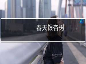 春天银杏树