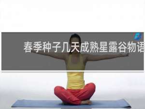 春季种子几天成熟星露谷物语