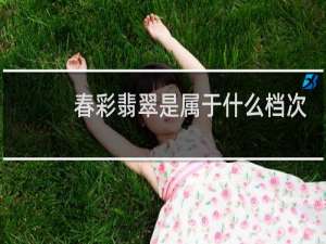 春彩翡翠是属于什么档次