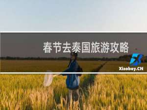 春节去泰国旅游攻略