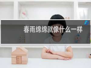 春雨绵绵就像什么一样轻轻地落在地上（淅淅沥沥的春雨像什么一样轻轻地落到地上）