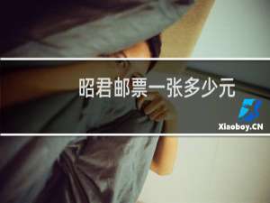 昭君邮票一张多少元