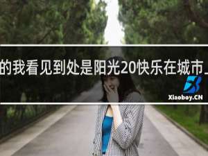 是的我看见到处是阳光 快乐在城市上空飘扬