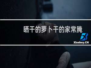 晒干的萝卜干的家常腌制方法（晒干的萝卜皮干的腌制方法）