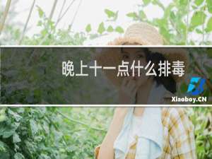 晚上十一点什么排毒