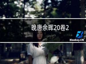 晚唐余晖 卷2(关于晚唐余晖 卷2的简介)