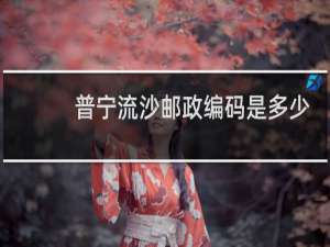 普宁流沙邮政编码是多少